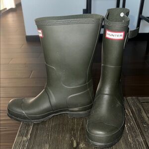 Hunter Black Waterproof/Rain Boots